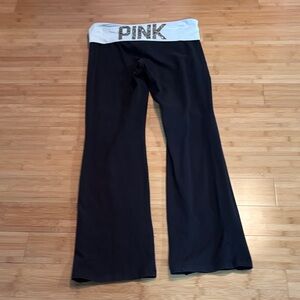 Victoria's Secret Black Pants with White Waistband